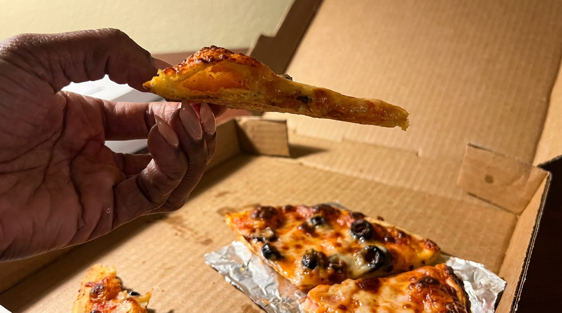 Pizza at the table